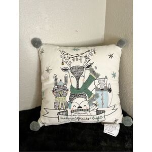 Hobby Lobby Christmas 2021 Forest Animals  Throw Pillow